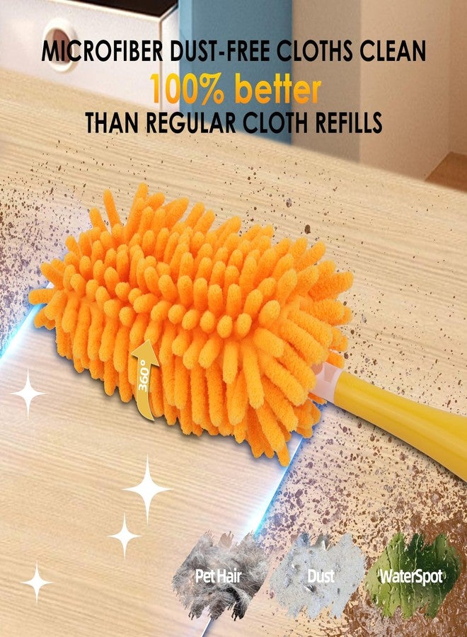 Redones Dusters for Swiffer - Reusable Duster Refill Compatible with Swiffer Hand Duster(8 Pack+1Handle), 360 Heavy Duty Dusters Refills - Image 3