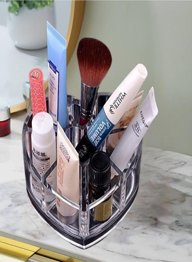 STORIA Makeup Organizer Drawer Desk Multipurpose Plastic Makeup Cosmetic Display Stand Makeup Brushes Lipstick Pencil Mascara Brush Hair Combs and Jewelry Storage Box Dressing Table Organizer - Image 1