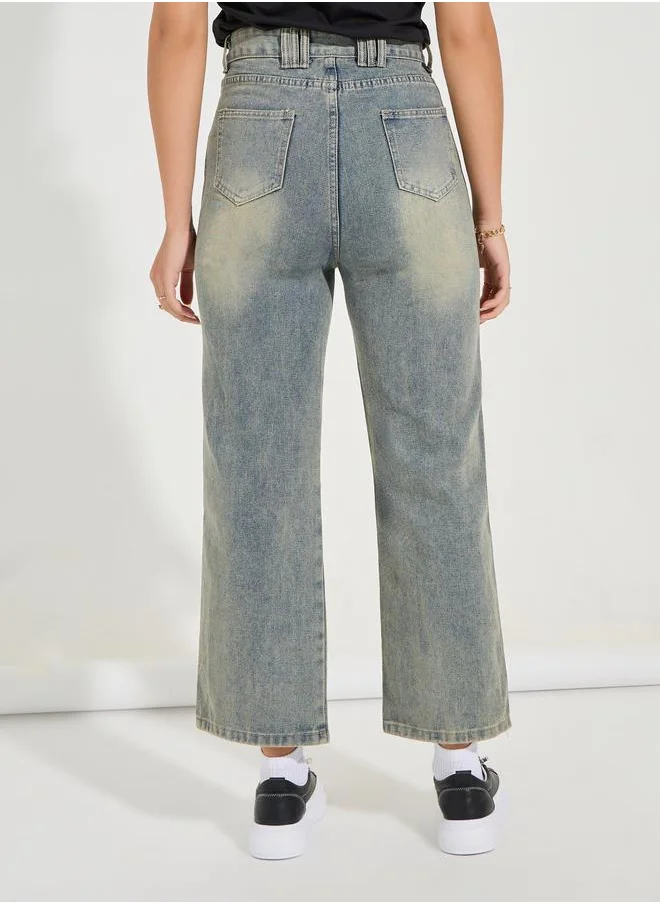 Styli Straight Leg Regular Fit Jeans