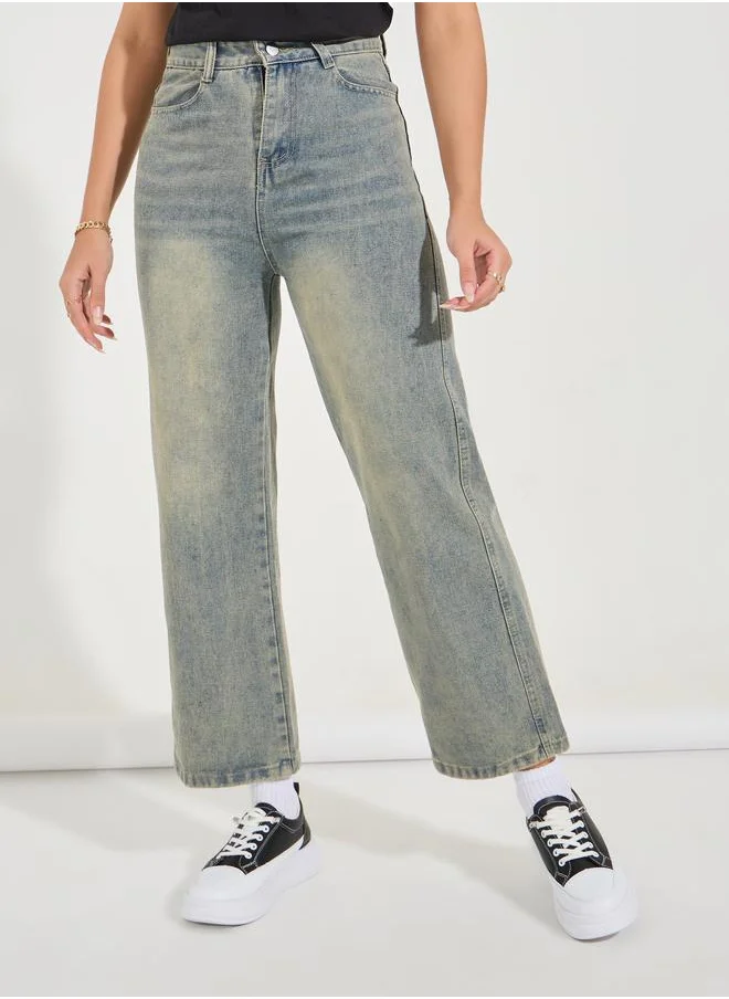 Styli Straight Leg Regular Fit Jeans