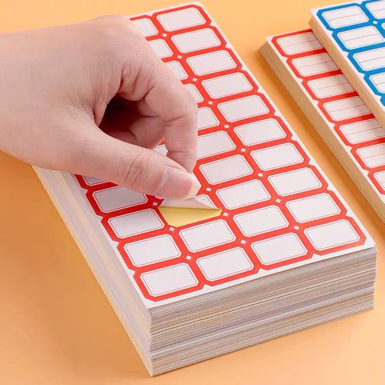 Self-Adhesive Label Sticker Self-Adhesive Label Paper Mouth-Picking Paper Handwritten Label Price Name Sticker Office Sticker - Image 2