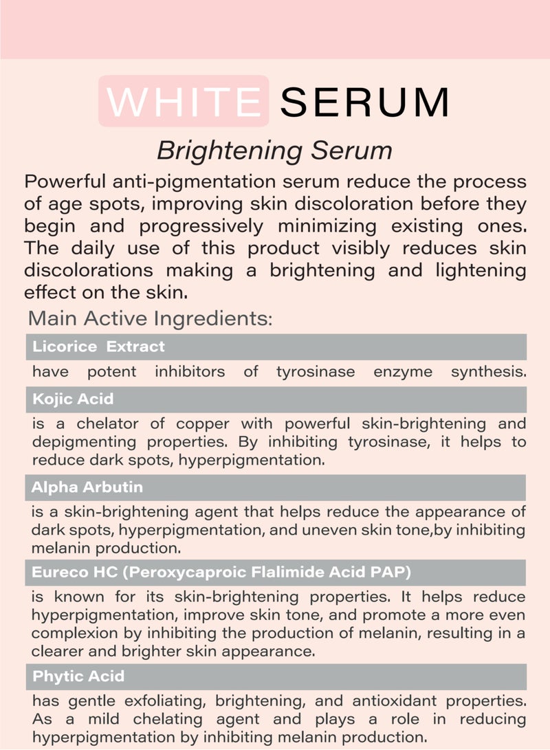 Bioesthe White Serum – Advanced Skin Brightening & Dark Spot Corrector | Lightening & Anti-Spot Formula | 30ml - Image 3