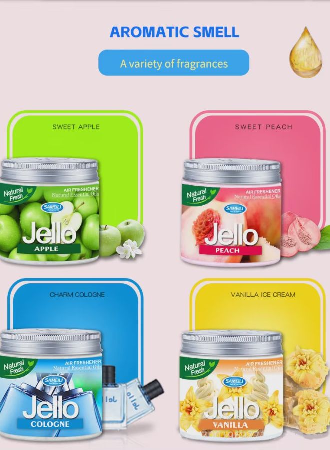 Generic Premium Eco-Friendly Gel Air Freshener for Car and Home – Solid Perfume Dispenser, Long-Lasting Freshness - Vanilla - Image 2