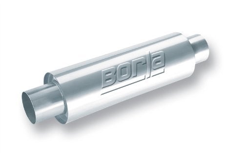 BORLA 40086 XR-1 Sportsman XR-1 Sportsman Racing Muffler - 3.5" Center Inlet/ 3.5" Center Outlet 5" Round x 15" Long Body 20" Overall Length. Universal Part. Reversible Design. - Image 3