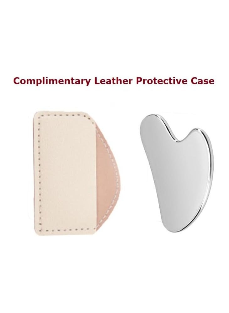 إسكدنيا الفولاذ المقاوم للصدأ أداة إلغاء الوجه ، شد الجلد تدليك أداة إلغاء الوجه والجسم والعين والرقبة مدلك - Image 4