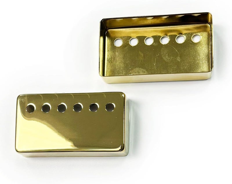 OVSAL 2pcs Brass Humbucker Guitar Pickup Covers, 50mm/52mm Neck Bridge Pickup Covers, Electric Guitar Pickup Covers for Les Paul Electric Guitar Budget friendly sizing alternatives - Image 4