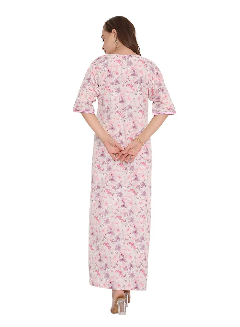 HANA & SARA BEAUTIFUL PRINTED LONG ARABIC KAFTAN FARASHA JALABIYA DRESSES