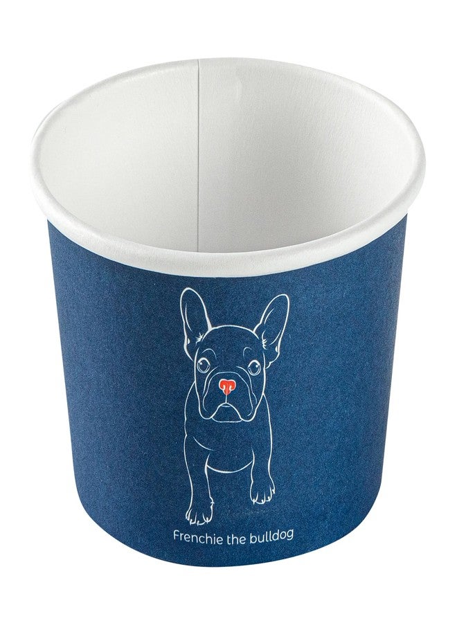 Restaurantware Coppetta 4-Ounce Dessert Cups, 50 Disposable Ice Cream Cups - Lids Sold Separately, Heavy-Duty, Frenchie Paper Frozen Yogurt Bowls, For Hot And Cold Foods - Image 2