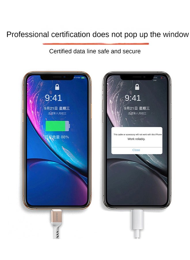 DUDAO 120W Fast Charging Cable, 1.23m Durable Lightning Cable, TPE Material, Safe Smart Chip, 3A High Current  - Image 5