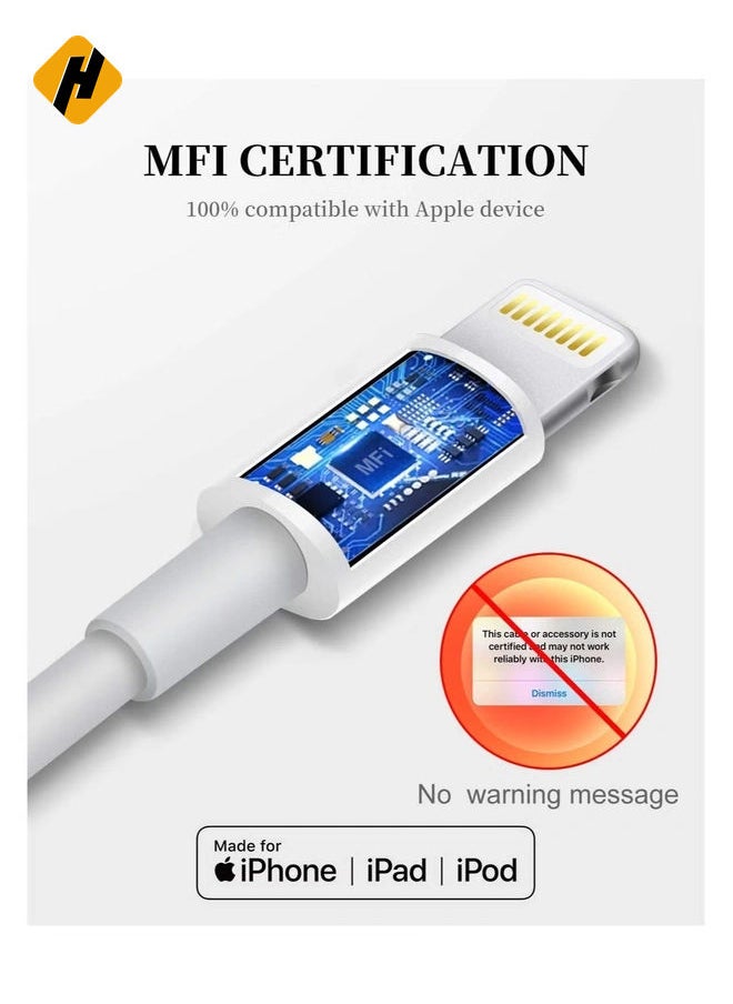 HuHa Apple iPhone Charger Cable, 4 Pack Original Lightning to USB Cables Apple MFI Certified 3 Ft, Fast iPhone Charging Cord for iPhone 11/11Pro/11Max  - Image 3