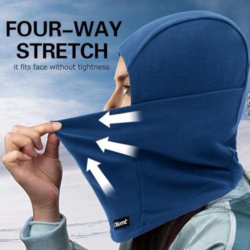 Oliumt Balaclava Ski Mask, Warm, Breathable & Lightweight, Full Coverage Fleece Winter Face Mask for Men & Women (Royal Blue) - Image 5
