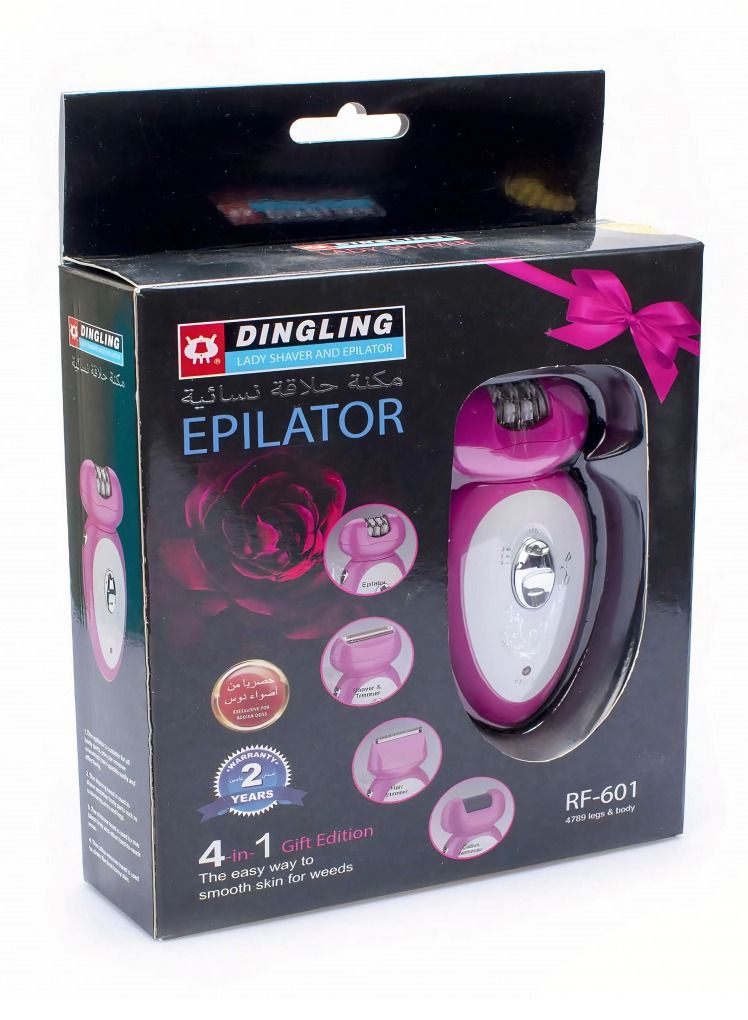 DINGLING High quality women's shaver RF-601 Hair removal machine, suitable for all parts of the body. You can remove unwanted hair quickly and effectively. The shaving head is used to shave sensitive body part - Image 1