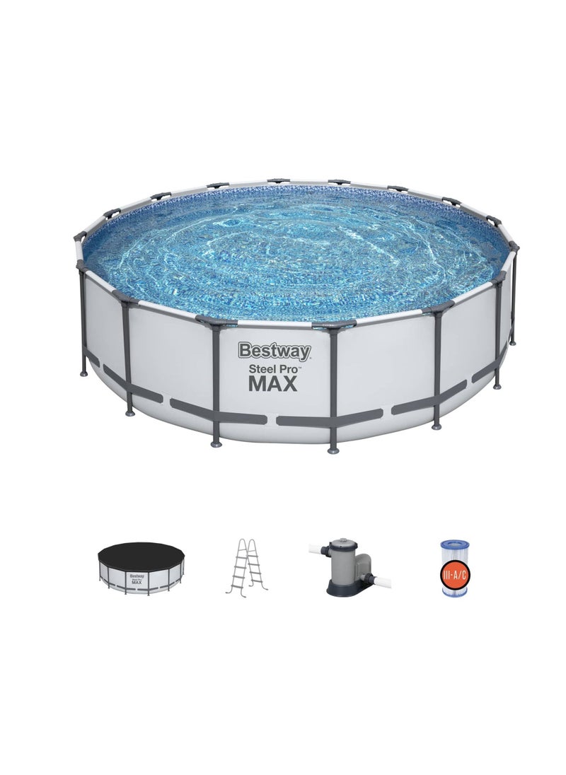 Bestway Steelpro Max Pool Set (488 x 122 cm) - pzsku/Z9D92B568C58B015BEAEAZ/45/_/1649421894/7b7e23da-0949-4654-b8d6-05138f54465b