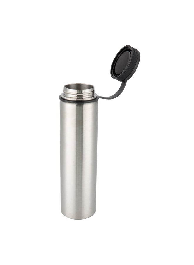 السنيدي، حافظة سوائل ساخنة وباردة ستانلس ستيل، قارورة مياه رياضية، فضي، سعة 710 مل - Image 4