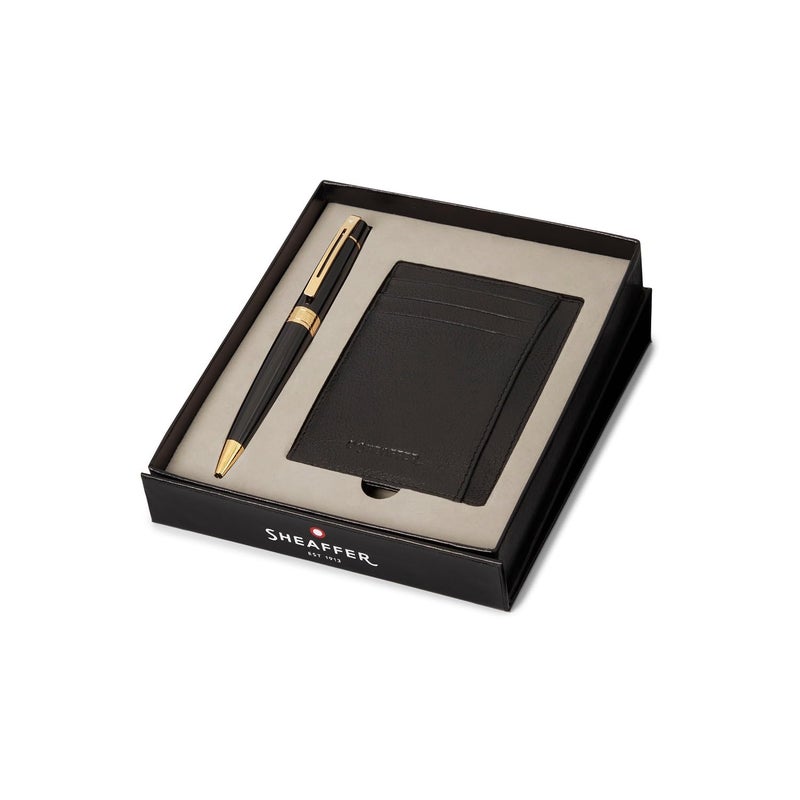 SHEAFFER Pen Sheaffer 300 G9325 Glossy Black With Gold Tone Trims Bp With Credit Card Holder - Image 3