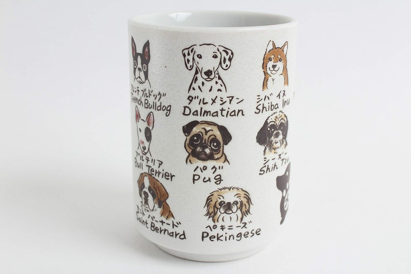 Mino ware Japanese Ceramics Sushi Yunomi Chawan Tea Cup Various Dogs made in Japan (Japan Import) YAY051 - Image 2