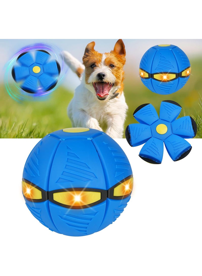 VSHE Pet Magic Flying Disc Ball, Interactive Dog Toy Balls with 6 Colorful Lights, Magic Flying Ball for Dogs, Outdoor Sports for Small Dogs Training - Image 1