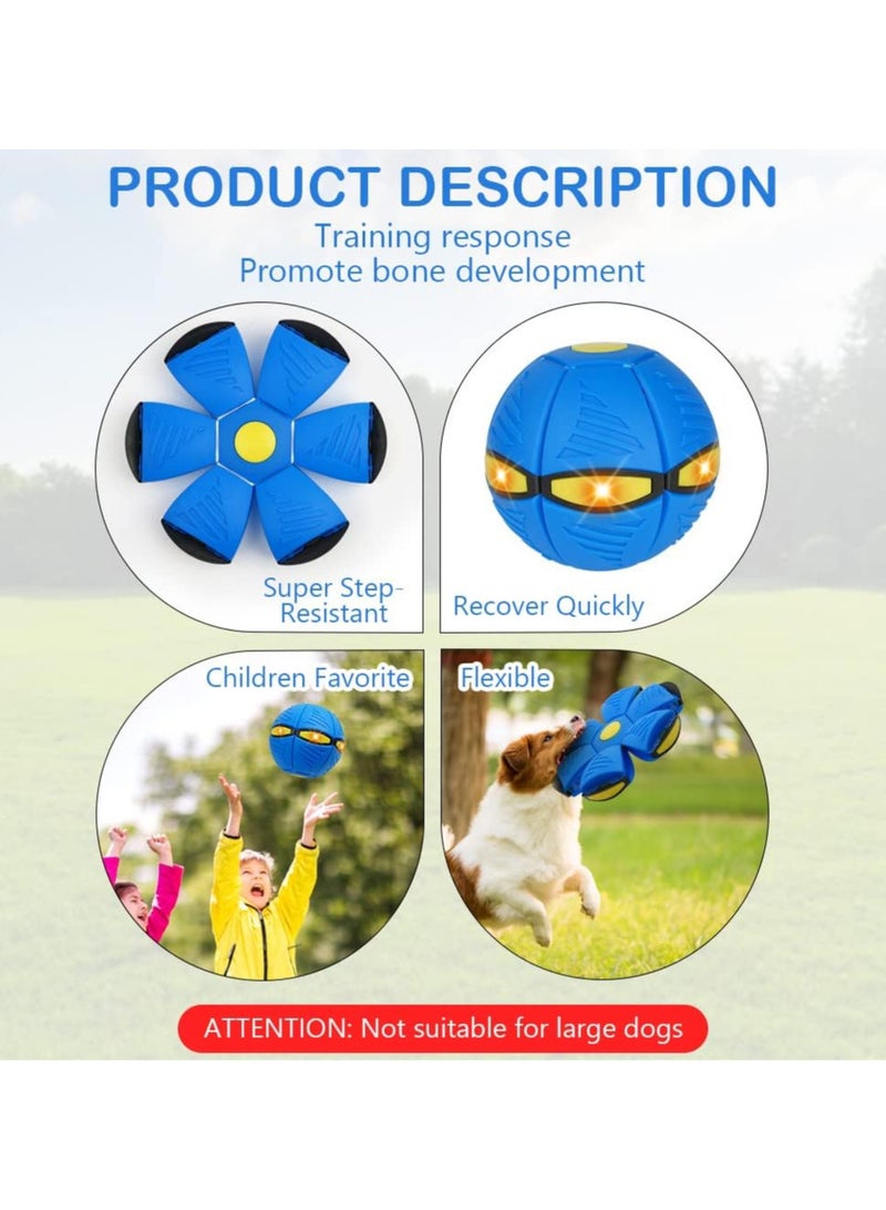 VSHE Pet Magic Flying Disc Ball, Interactive Dog Toy Balls with 6 Colorful Lights, Magic Flying Ball for Dogs, Outdoor Sports for Small Dogs Training - Image 5