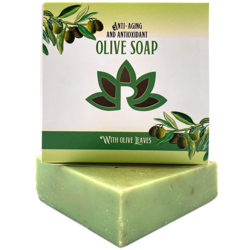 Relaxcation Organic Olive Soap Bar with Organic Olive Oil and Leaves - Anti-aging and Antioxidant Natural Cold Process Soap Handmade in USA - Image 3