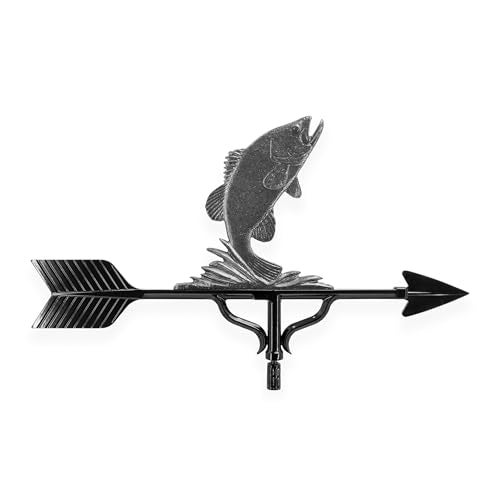 Montague Metal Products 32-Inch Weathervane with Swedish Iron Bass Ornament - Image 2