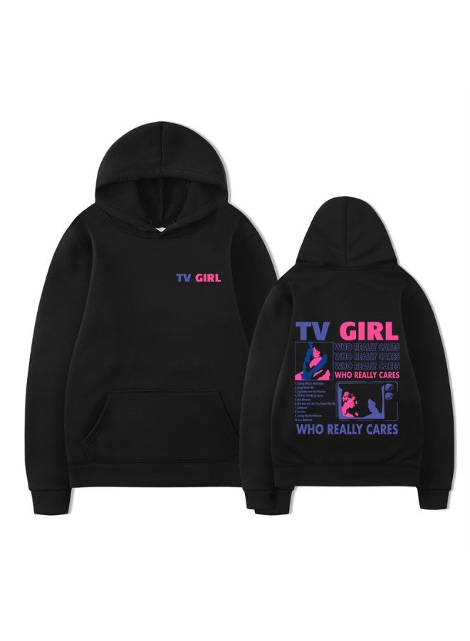 هودي TV GIRLS للرجال والنساء والأزواج سويت شيرت بولوفر قميص سويتير مع غطاء رأس - Image 1