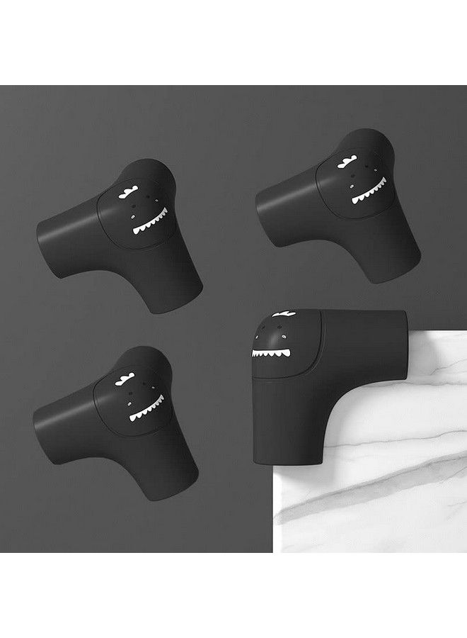 P-Plus International Soft Baby Proofing Corner Guards & Edge Protectorspretaped Table Corner Protector Child Safety Furniture Bumper Sharp Corner Cushions(Black Pack Of 4) - Image 1