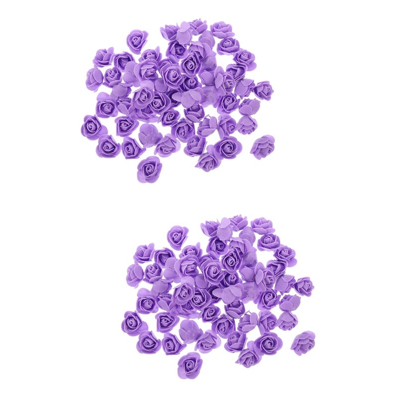 400 pcs Flowers Artificial Roses for Crafts DIY Bouquet Making Materials - Image 1