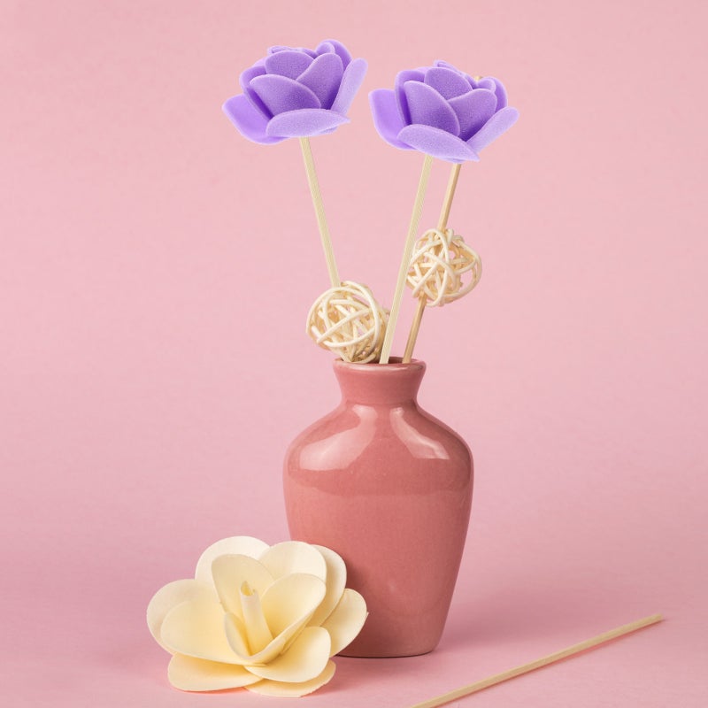 400 pcs Flowers Artificial Roses for Crafts DIY Bouquet Making Materials - Image 4
