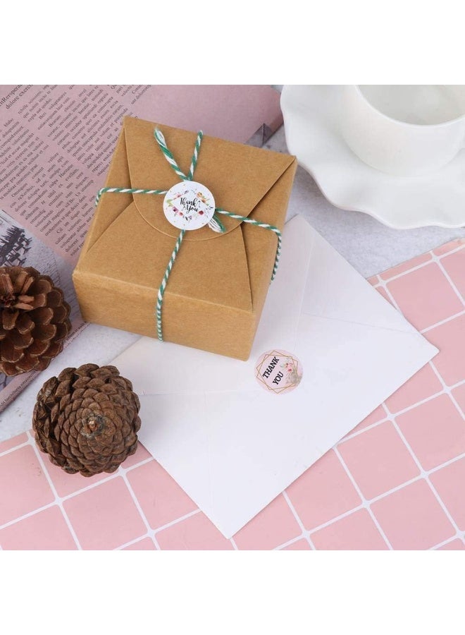 Premify ملصقات شكر بحجم 1 بوصة، 500 قطعة ملصقات شكر لتغليف الهدايا، تعبئة الخبز، أختام الظرف، الأعمال الصغيرة، عيد الميلاد، الزفاف، حقيبة تغليف الهدايا للحفلات، ملصق دائري للهدايا - Image 3