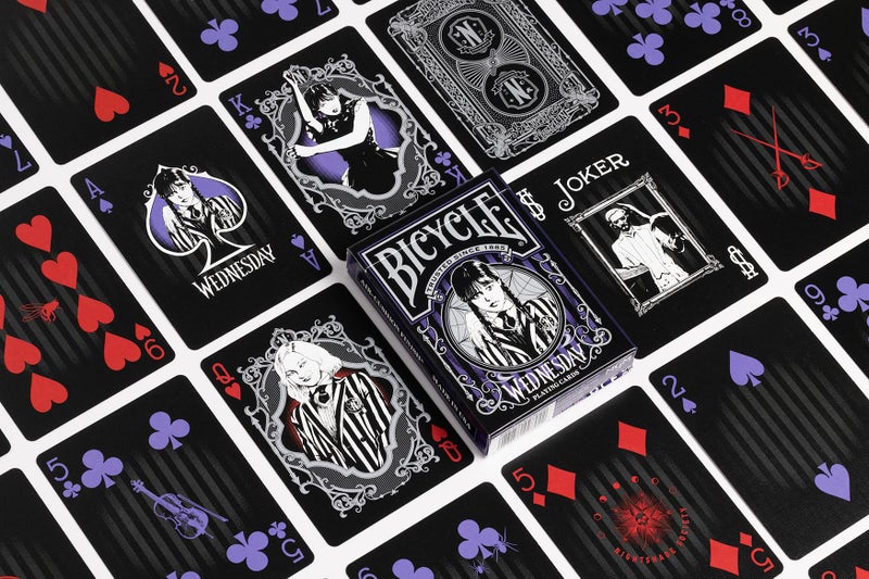 Bicycle Wednesday Addams Playing Cards, 1 Deck - Image 2