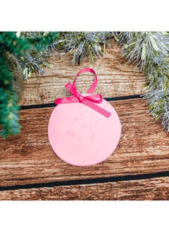 pearhead Pearhead Babyprints Newborn Baby Handprint or Footprint Keepsake Christmas Ornament Kit, Perfect Holiday Keepsake or Gift for New or Expecting Parents, Pink  - Image 5