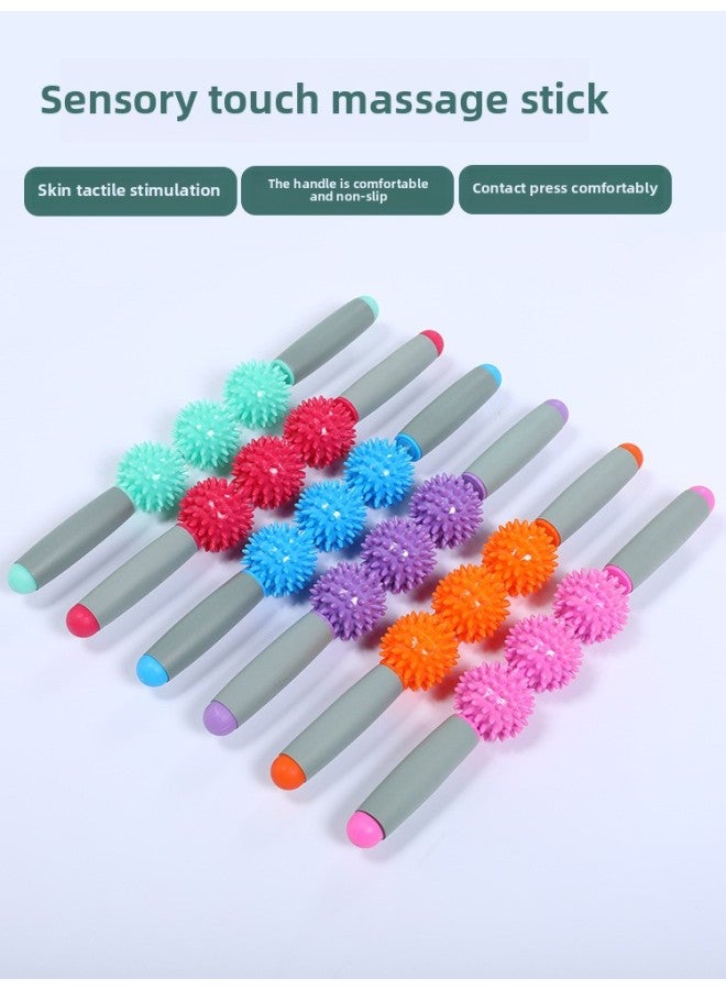 Loquat Children's Sensory Training Equipment Ball Massage Stick Home Baby Tactile Sensitive Brush Touch Game Teaching Aids Toys-Color:Massage Stick Pink - Image 3