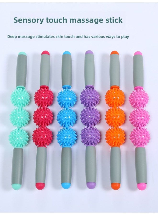 Loquat Children's Sensory Training Equipment Ball Massage Stick Home Baby Tactile Sensitive Brush Touch Game Teaching Aids Toys-Color:Massage Stick Pink - Image 2