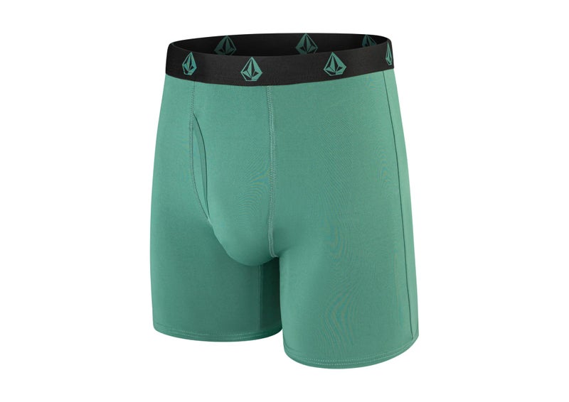 Volcom Mens Boxer Briefs Poly Spandex Performance Boxer Briefs Underwear (Teal/Grey/Black/Yellow/Navy, Medium) - Image 2