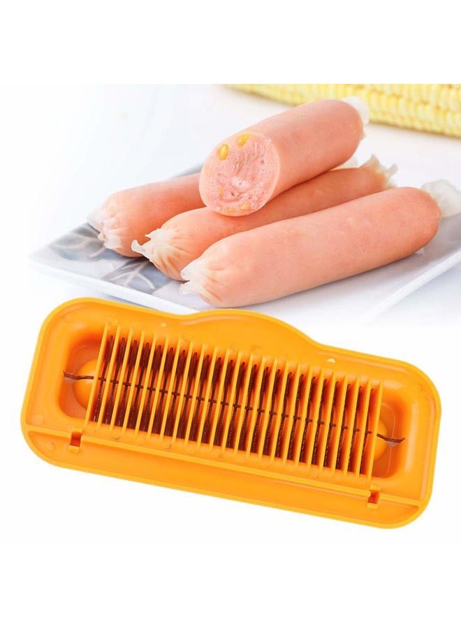 TOPINCN Hot Dog Cutter Multifunctional Sausage Cutter Ham Slicer Banana Peeler Kitchen Tool - Image 2