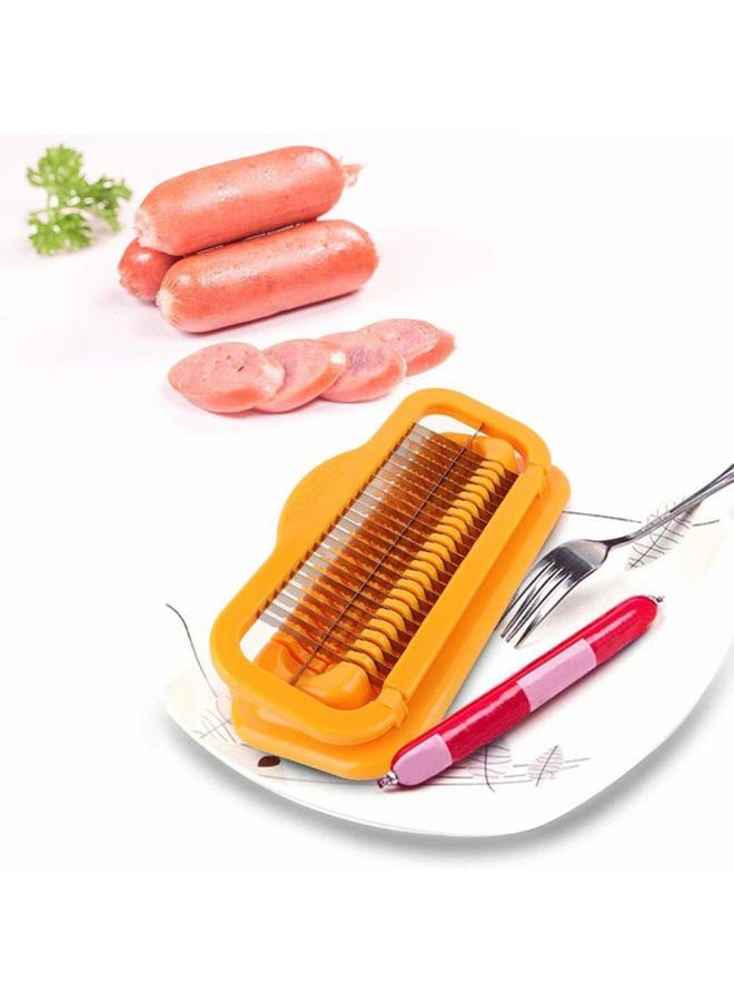 TOPINCN Hot Dog Cutter Multifunctional Sausage Cutter Ham Slicer Banana Peeler Kitchen Tool - Image 5