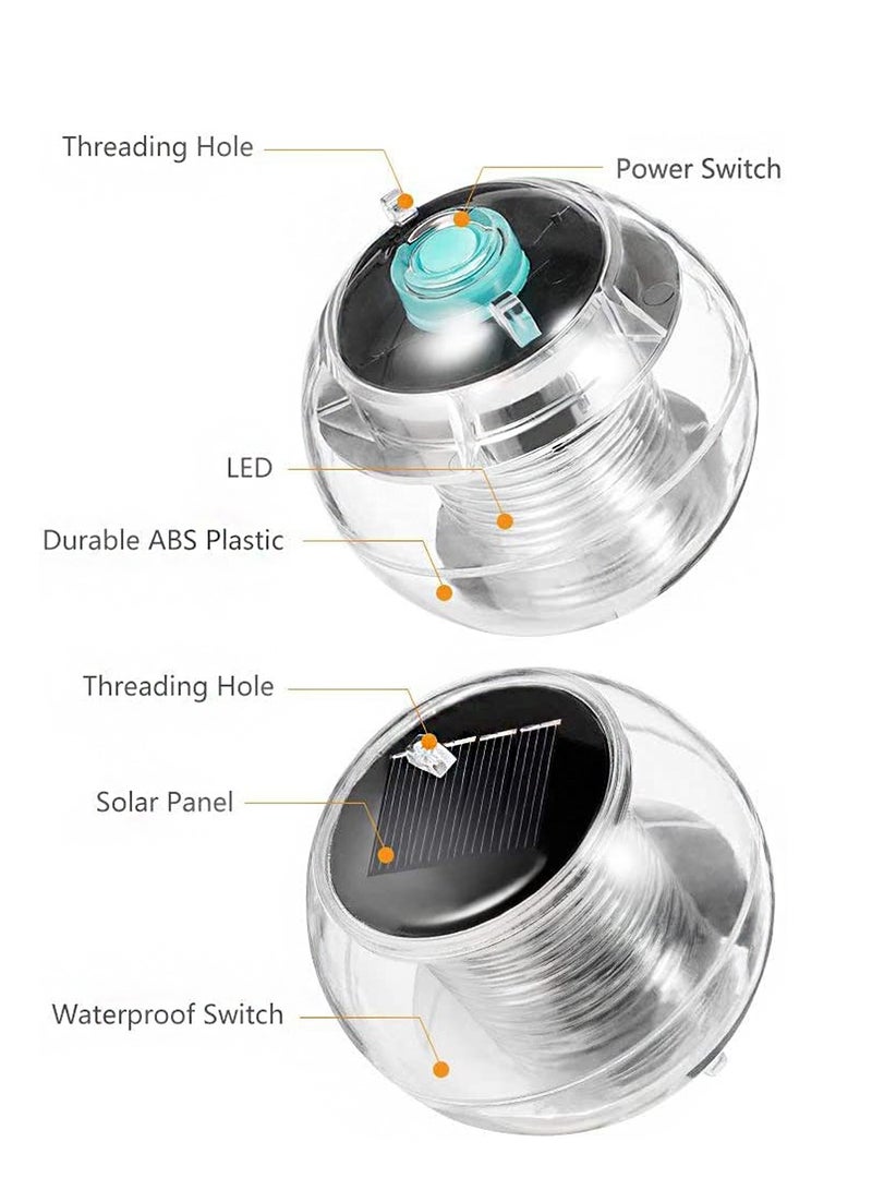 SYOSI Solar Floating Pool Lights Powered LED Night Light Waterproof Pond Lights with Color Changing Light Balls for Swimming Pool Pond Fountain Garden Party Home Decor - Image 5