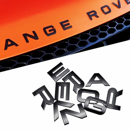 QOMAGO Car Emblem for Front Hood or Trunk lid Rear ABS Material Compatible with Range Rover car Badge car Style Replacement Gloss Black - Image 1