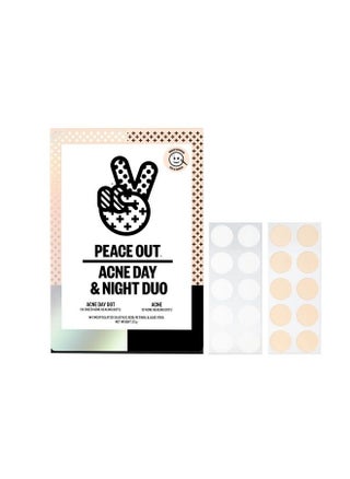 Skincare Acne Day & Night Duo | 6Hour Fast Acting Sheer Hydrocolloid Pimple Patches And Overnight Acne Dots With Salicylic Acid | Stickers To Cover And Clear Breakouts | (20 Dots) - pzsku/Z9D93D6E7B8941860580EZ/45/_/1686397110/c41c7c7b-fd3f-447b-a33f-da74d10bcadd