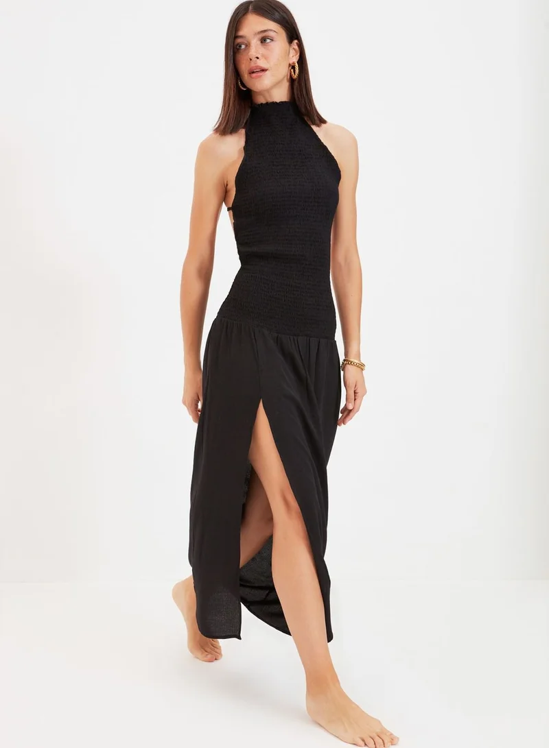 trendyol Open Back Knitted Dress