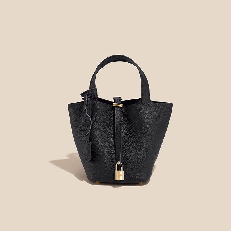 Guangzhou Factory Bags For Women Summer Bucket Bag Vegetable Basket Women'S Bag Genuine Leather Handbag Bridal Wedding Bag - Image 4