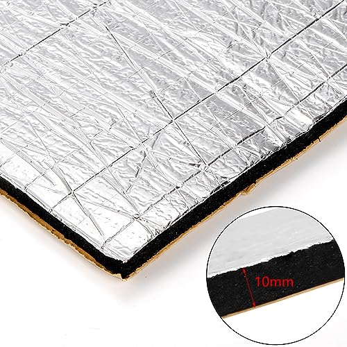 Hedume 394 mil 16 sqft Car Sound Deadening Mat, 15 Piece 15.7″x 9.8″ Car Sound Deadener, 10mm Thick Butyl Automotive Sound Deadener, Audio Noise Insulation and Dampening - Image 3