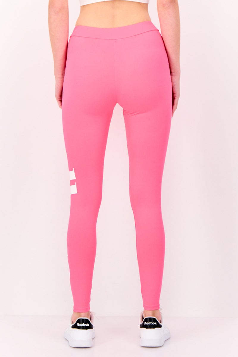 Ellesse ليسي x سمايلي ملابس رياضية نسائية لياقة شعار العلامة التجارية ليغينغز، وردي - Image 3