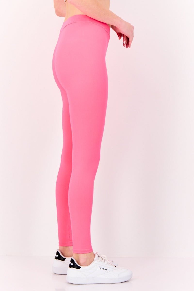 Ellesse ليسي x سمايلي ملابس رياضية نسائية لياقة شعار العلامة التجارية ليغينغز، وردي - Image 2