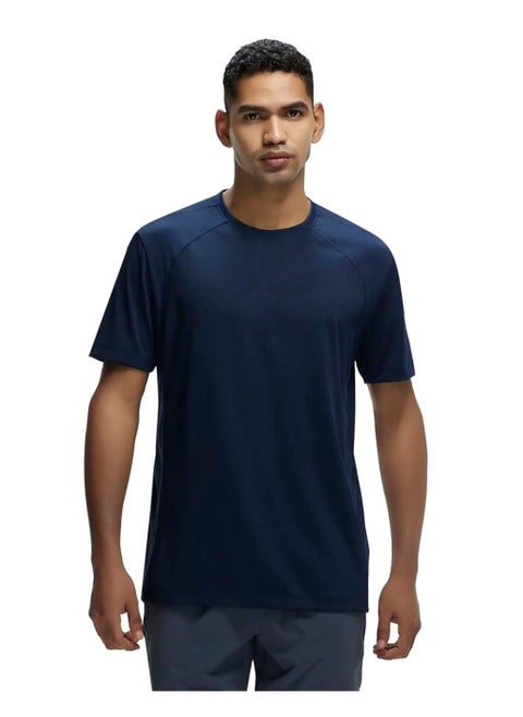 JOCKEY Move Mens Round Neck Half Sleeve T-Shirt MV15 MID NIGHT NAVY
