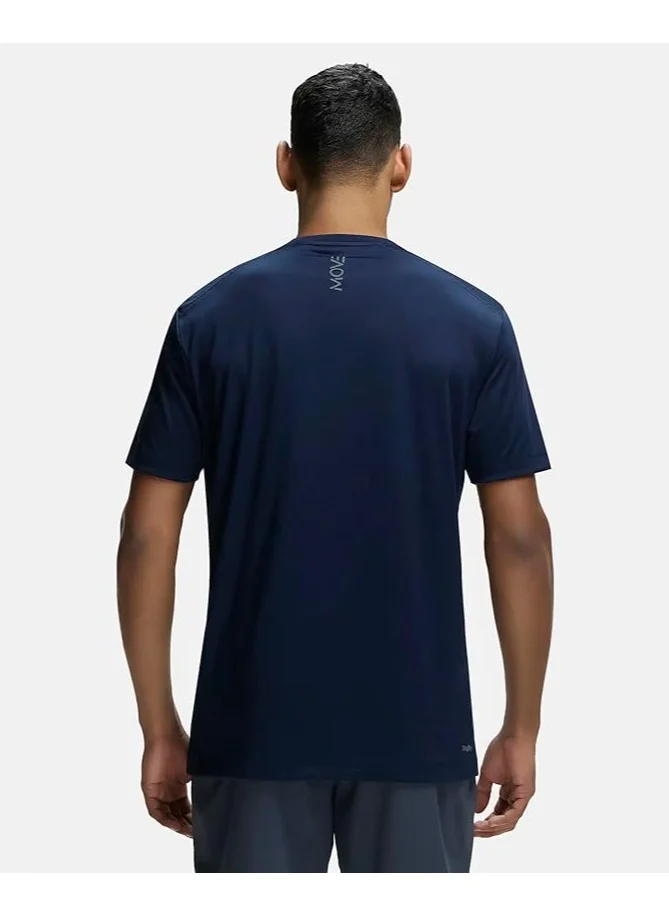 جوكي JOCKEY Move Mens Round Neck Half Sleeve T-Shirt MV15 MID NIGHT NAVY