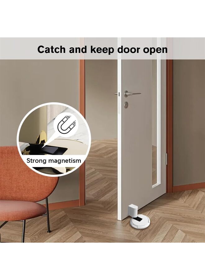 يُسلِّم مُحسّن لإيقاف الباب المغناطيسي، 2024 جديد ميكانيكي لإيقاف الباب الأرضي الصامت، إيقاف الباب القابل للتعديل، سدادات الباب المغناطيسية، حامل قفل الباب المغناطيسي مع لاصق (B) - Image 3