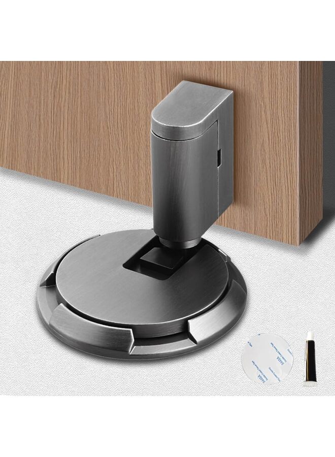 يُسلِّم مُحسّن لإيقاف الباب المغناطيسي، 2024 جديد ميكانيكي لإيقاف الباب الأرضي الصامت، إيقاف الباب القابل للتعديل، سدادات الباب المغناطيسية، حامل قفل الباب المغناطيسي مع لاصق (B) - Image 1