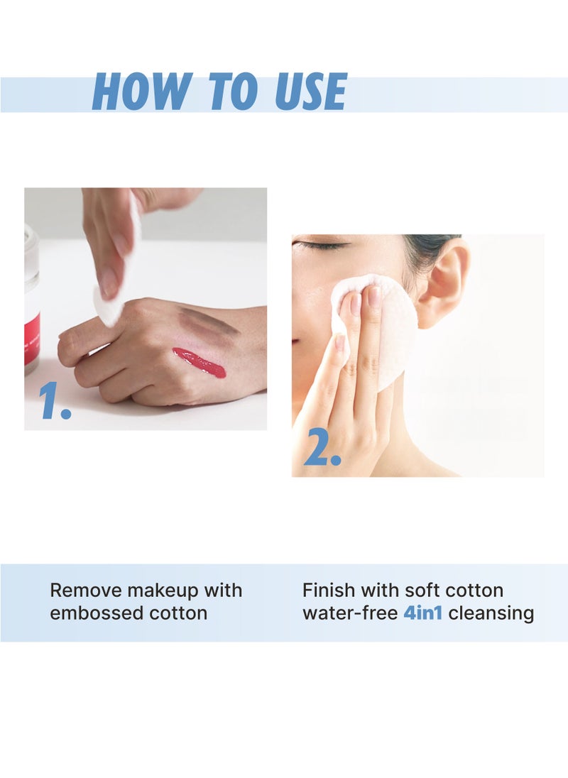 nightingale Korean Daily Derma Cleansing Pads 70 Pads - Hydrating Makeup Remover with Hyaluronic Acid  - Image 5