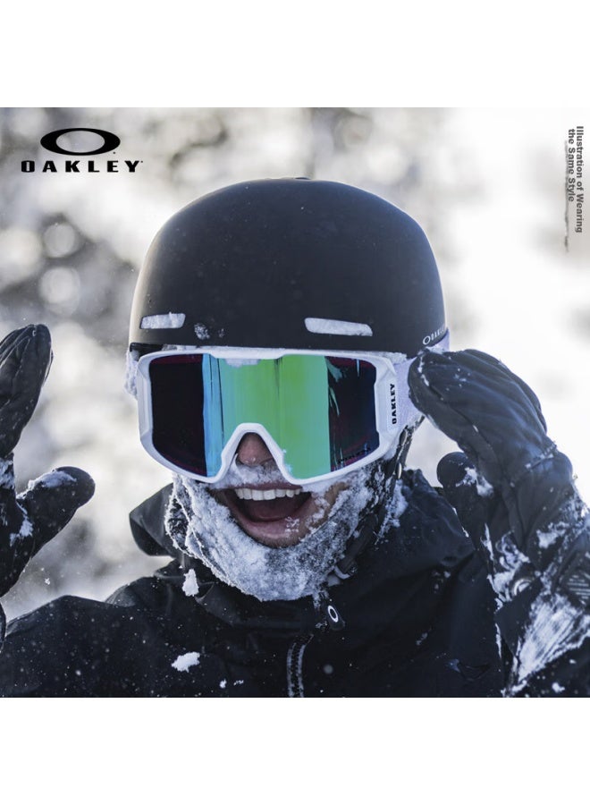 OAKLEY Oakley Ski Goggles, Spectrum Smart Lenses, Outdoor Double-layer Anti-fog Wide-view Cylindrical Snow Goggles, Protective Eyewear, 0oo7070-g5 - Image 5